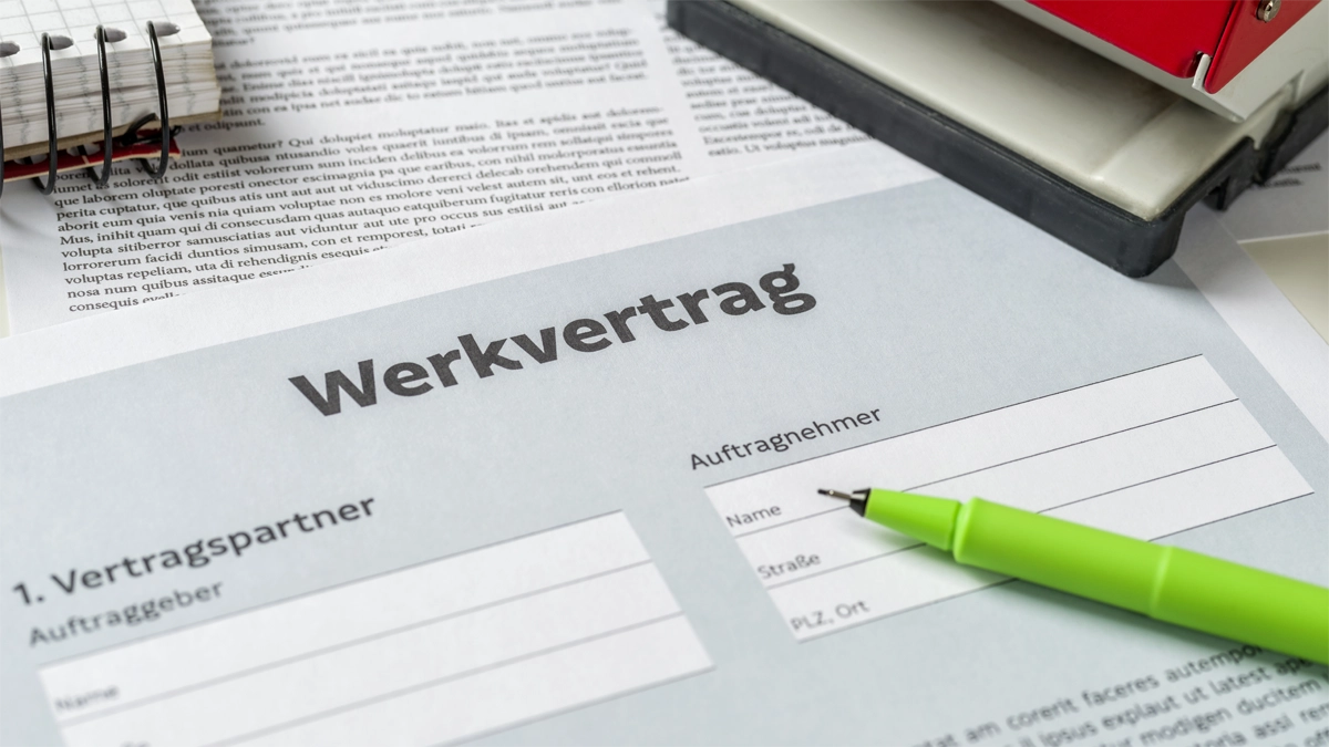 Werkvertrag Vorlage